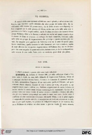 Cap. XVIII: Ulisse e Polifemo