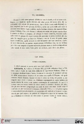 Cap. XVIII: Ulisse e Polifemo