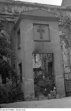 Ansicht im kriegszerstörten Zustand