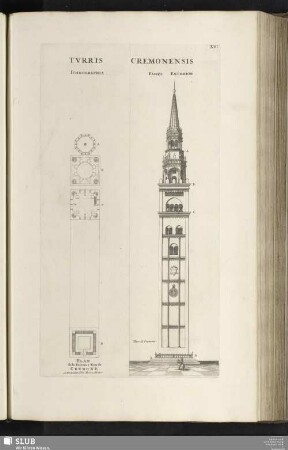 Turris Cremonensis Ichnographia Facies Exterior