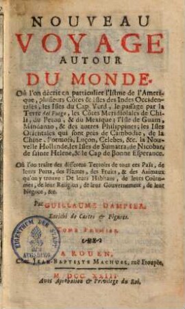 Nouveau voyage autour du monde, 1