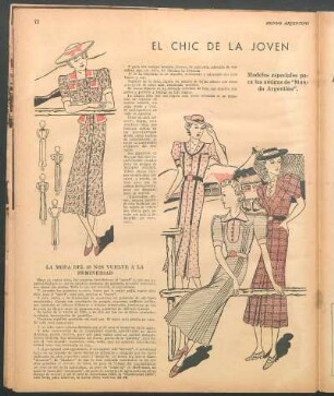 El chic de la joven [Dibujos]