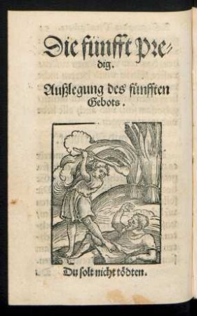 Die fünfft Predig.
