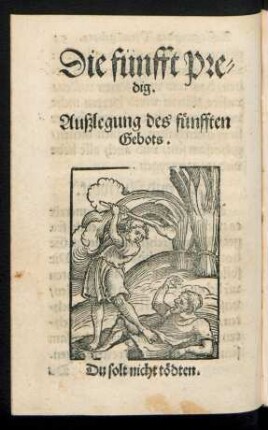Die fünfft Predig.