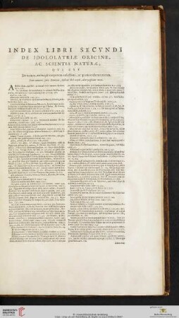 Index libri secvndi