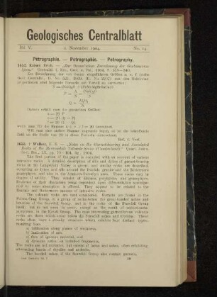 1. November 1904. No. 14.