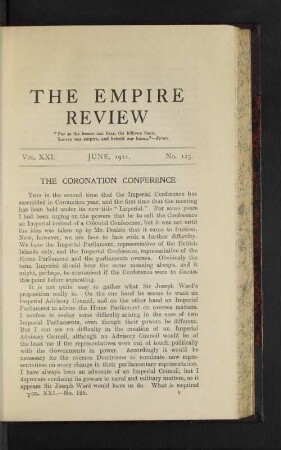 The Coronation Conference.