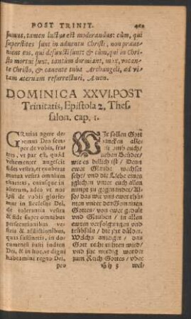 Dominica XXVI. Post Trinitatis ...