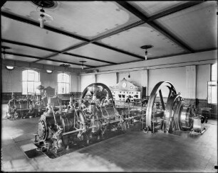 Karlsruhe Grünwinkel - Maschinenbaugesellschaft / Firma Metz und Bachert - Glockengießerei, Feuerwehrgeräte Ansicht Maschinenhalle