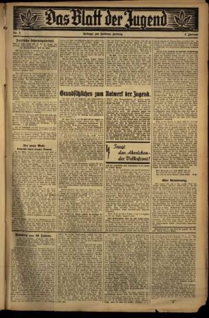 Zweite Ausgabe vom Mittwoch, den 04. Januar 1933.