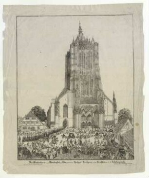 Münster Westfassade um 1666. (1835)