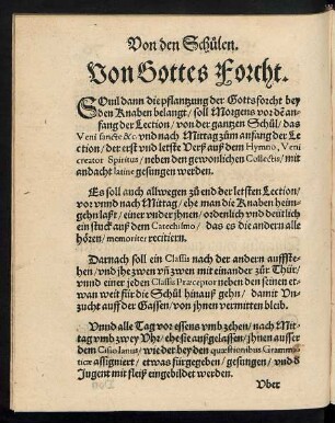 Von Gottes Forcht.