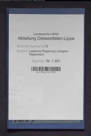 Heranziehung der sogenannten Erbpächter des Stifts Cappel zur Grundsteuer