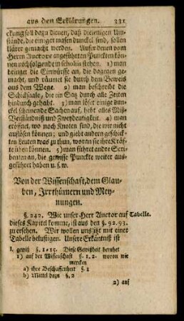 Von der Wissenschaft, dem Glauben, Irrthümern und Meynungen