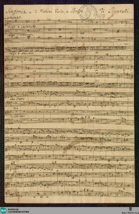 Symphonies - Mus. Hs. 259 : vl (2), vla, b; f; DunningL 1994 vol.X, OP-SN 2 DunL 2.2