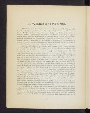 III. Verhalten der Bevölkerung.