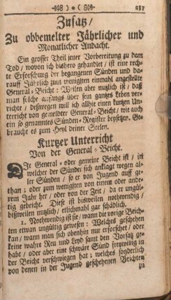 Zusatz, Zu obbemelter Jährlicher und Monatlicher Andacht.