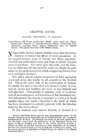 Chapter XXVIII. Glacial Phenomena Of Ireland