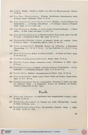 Pastelle (Nr. 686-697)