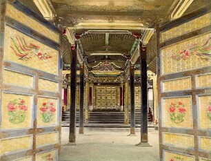 Im Inneren des Tempels (Haiden), Shiba, Tokio