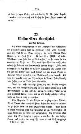 Waldmeisters Brautfahrt