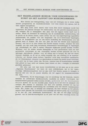 3.Ser. 1.1921: Het Nederlandsch Museum voor Geschiedenis en Kunst en het Rapport der Museumcommissie