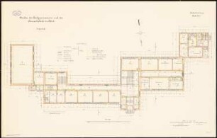 Realgymnasium und Oberrealschule, Tilsit: Grundriss Erdgeschoss 1:100