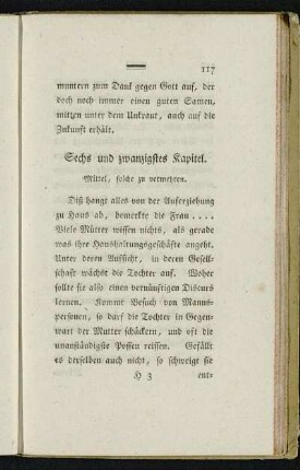Sechs und zwanzigstes Kapitel. - Dreißigstes Kapitel.