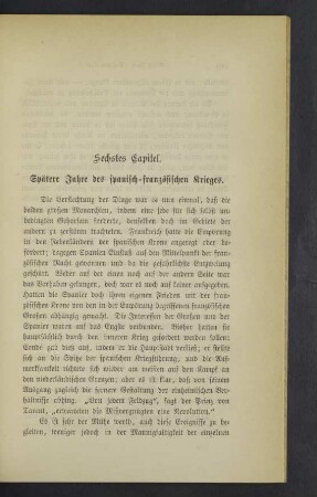 Sechstes Capitel.