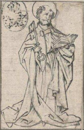 Der heilige Petrus (Teil von: Der thronende Heiland und die zwölf Apostel)
