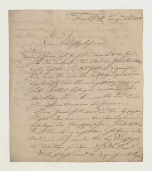 Brief von Christian Erdmann Gottlieb Prestel an Joseph Heller