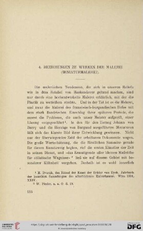 4. Beziehungen zu Werken der Malerei (Miniaturmalerei)