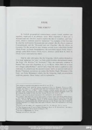 XXIX 'The Forty'