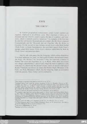 XXIX 'The Forty'