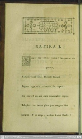 Satira I.