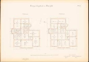 Amtsgericht, Braunfels: Grundriss 1. und 2.OG 1:100