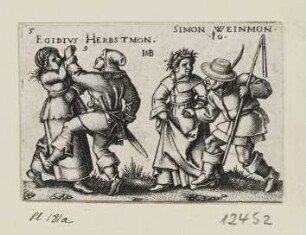 Egidius Herbstmon und Simon Weinmon, Blatt 5 der Folge "Bauernfest oder die zwölf Monate"