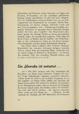 Ein Slowake ist entsetzt...