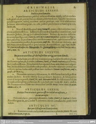 Articulus LXXXIX. Petitio Procuratoris, qui ex officio vel ab accusatore datus, accusat