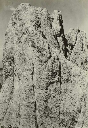 Italien. Dolomiten. Rosengartengruppe. Laurinswand, vom Sautnerpass gesehen