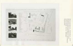 Gewerbeförderungsanstalt, Berlin-Kreuzberg (Diplomarbeit bei Willy Kreuer): Lageplan und Bebauungsvorschlag 1:1000