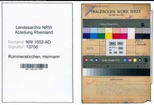 Entnazifizierung Hermann Rommerskirchen, geb. 16.12.1896 (Krankenkassenangest.)