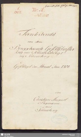 Foerderbericht von dem Berggebaeude Gesellschafter Zug am Schim̄elsberge bey Schneeberg - 17.6473 4.