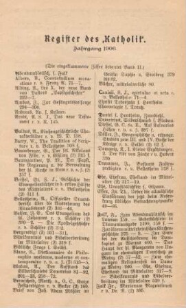 401-404 Register Jahrgang 1906