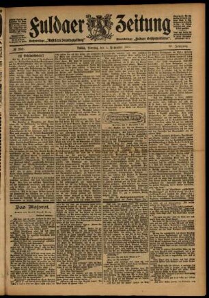 Ausgabe vom Montag, den 09. November 1903.