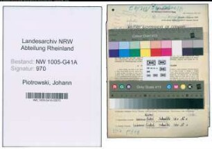 Entnazifizierung Johann Piotrowski , geb. 11.07.1910 (Polizist)