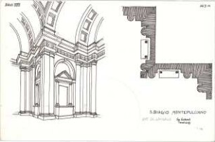 Eckert, Georg; München; Studienarbeiten - S. Biagio Montepulciano (Teilgrundriss,Perspektive)