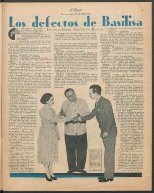 Los defectos de Basilisa : Las comedias de El Hogar