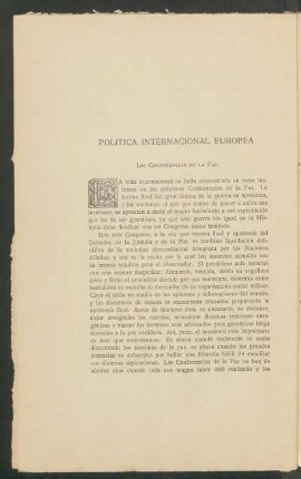 Política internacional europea