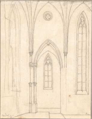 Hoffstadt, Friedrich; Kassette 1: Mappe 2, Kirchen (973-989) - Innenraum, Neustadt (Detail)